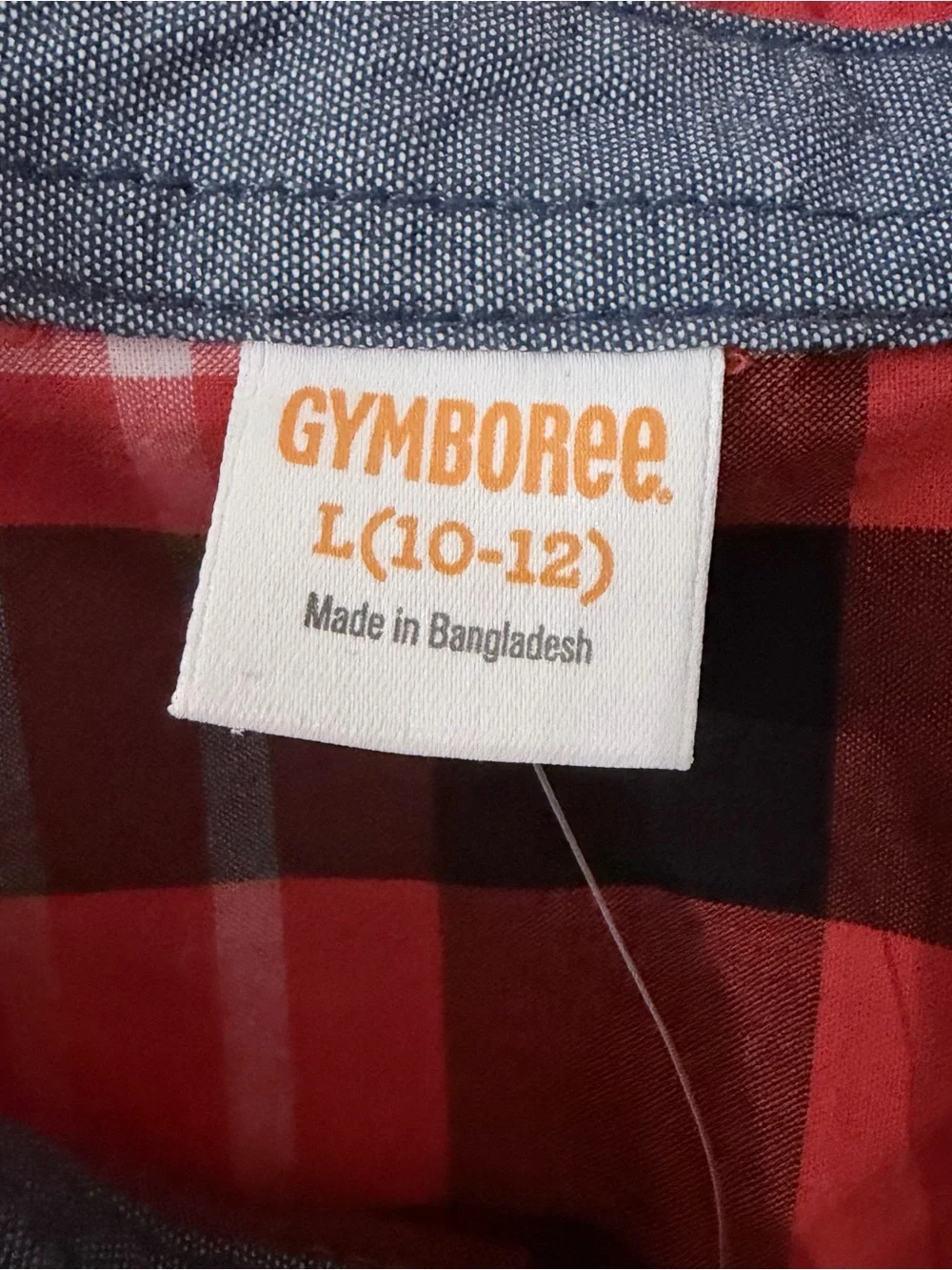 NWT Boys Gymboree Red Plaid Button-Down Shirt